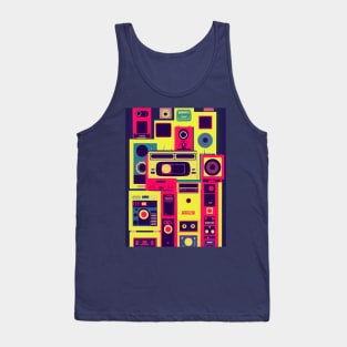 80's retro casette Design Tank Top